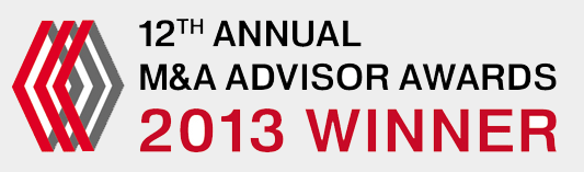 2013 Winner, 12th Annual M&A Advisor Awards