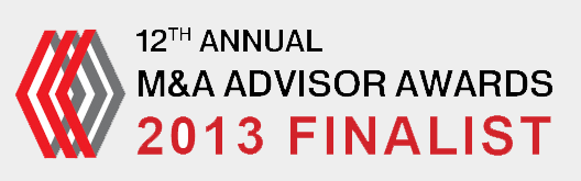 2013 Finalist, 12th Annual M&A Advisor Awards