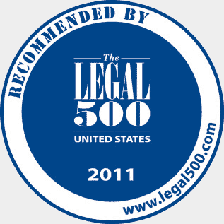 Recommended by The Legal 500, United States, 2011